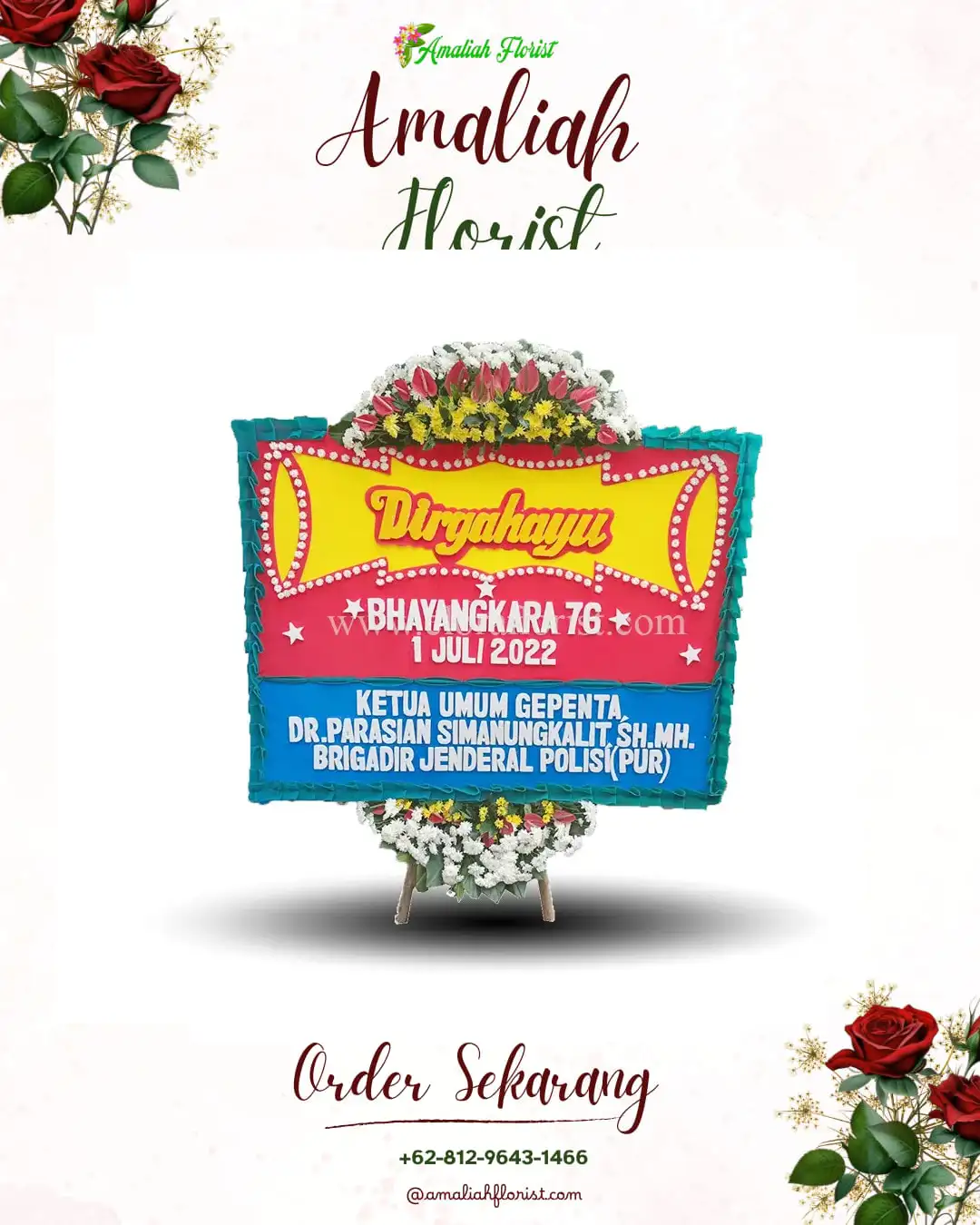 Papan Bunga HUT Ulang Tahun Sabu Raijua